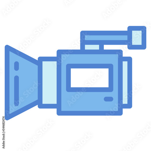 videocamera two tone icon style