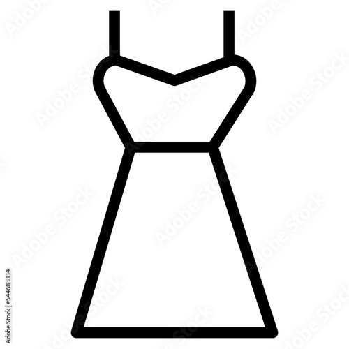 nightie line icon style
