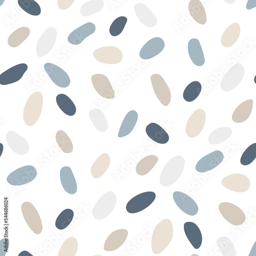 Seamless pattern with abstract spots