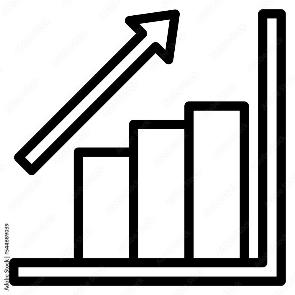 profits line icon style profits line icon style