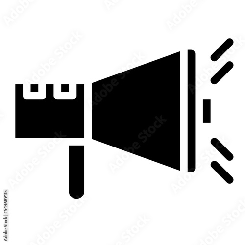 megaphone glyph icon style