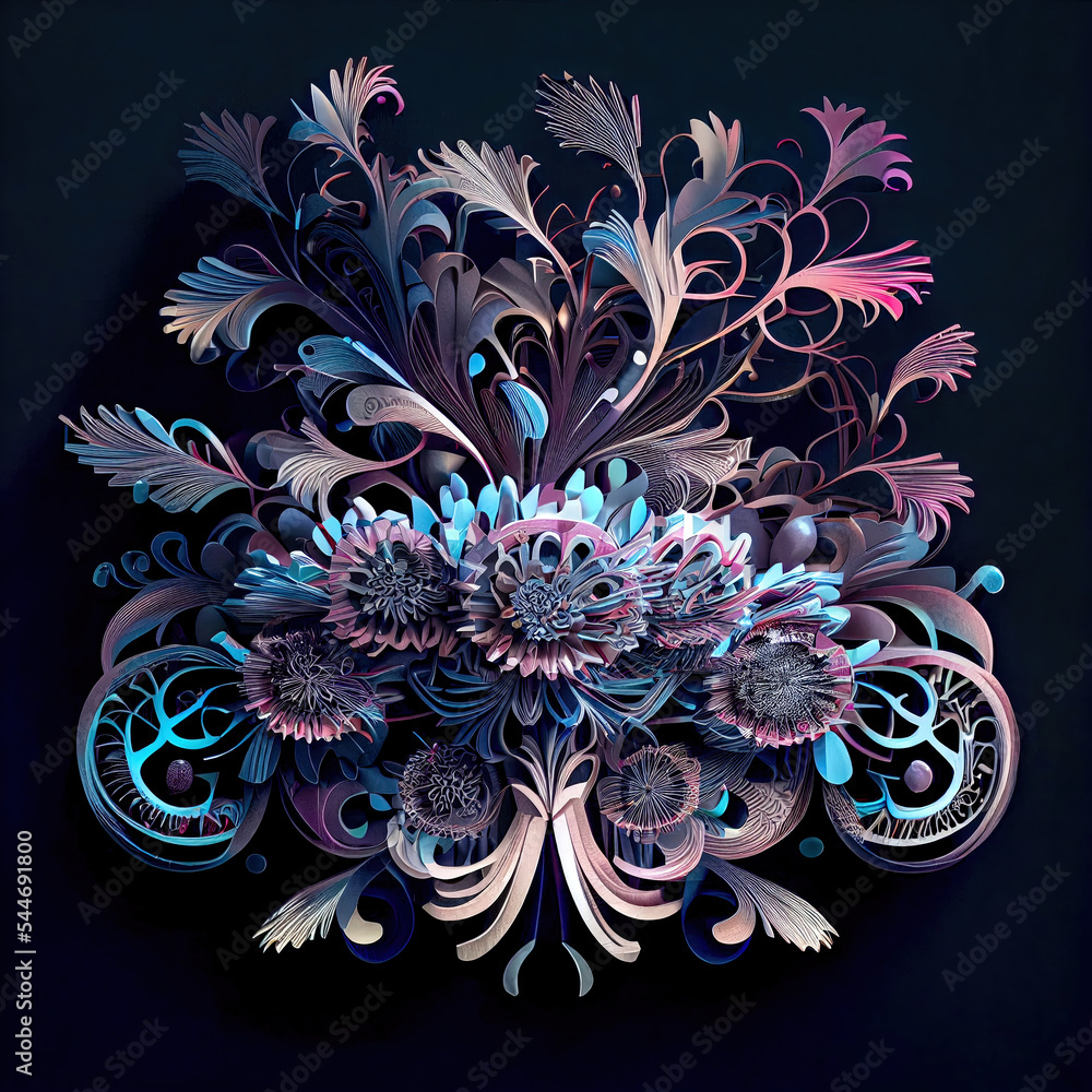  Scherenschnitt Papercut Papercraft Papierkunst Papiermotive 3D AI Illustration 