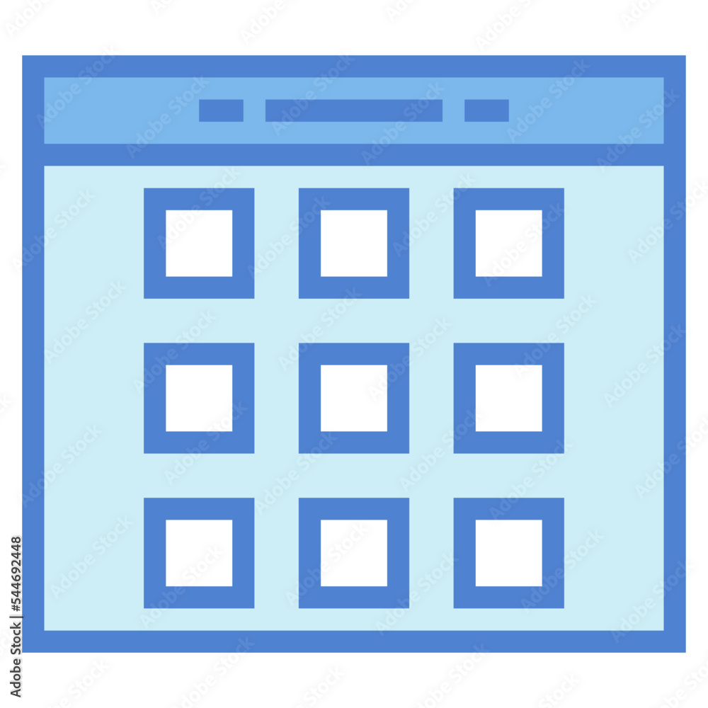 calendar two tone icon style calendar two tone icon style