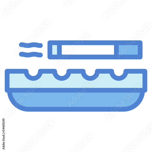 ashtray two tone icon style