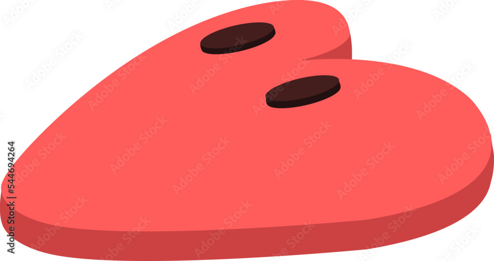 The heart cookies illustration The heart cookies illustration