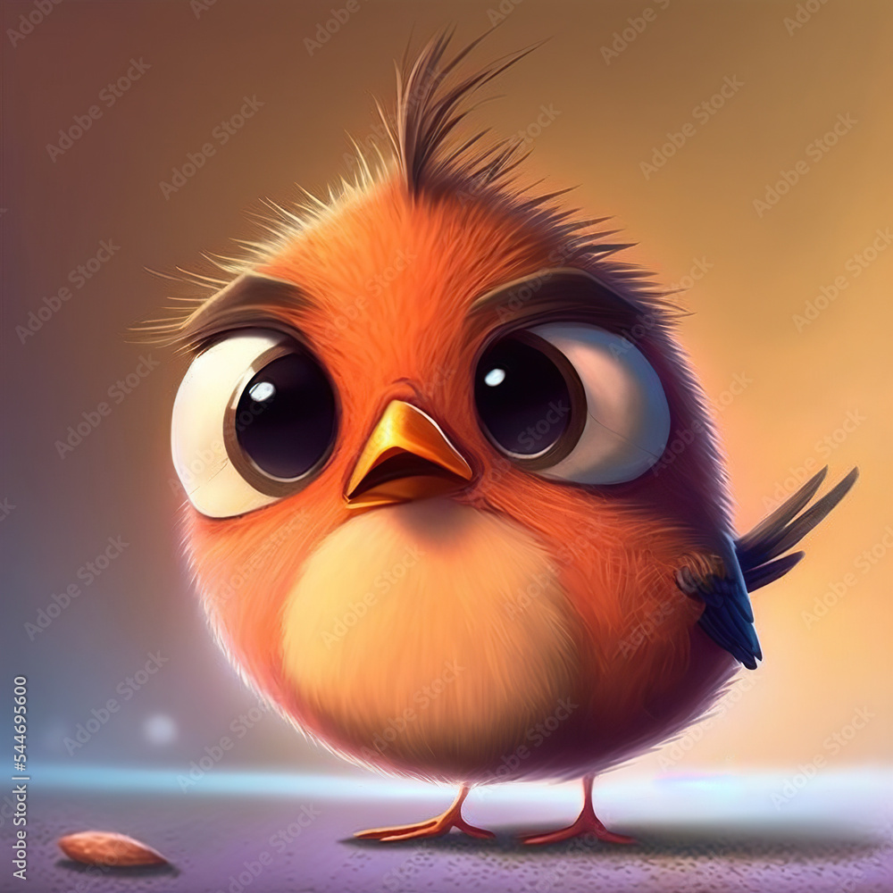 Fototapeta premium Cute little bird