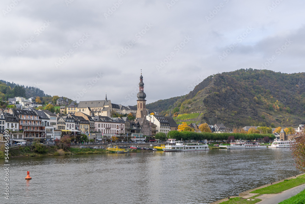 View to the german church Saint Martin at the city called Cochem