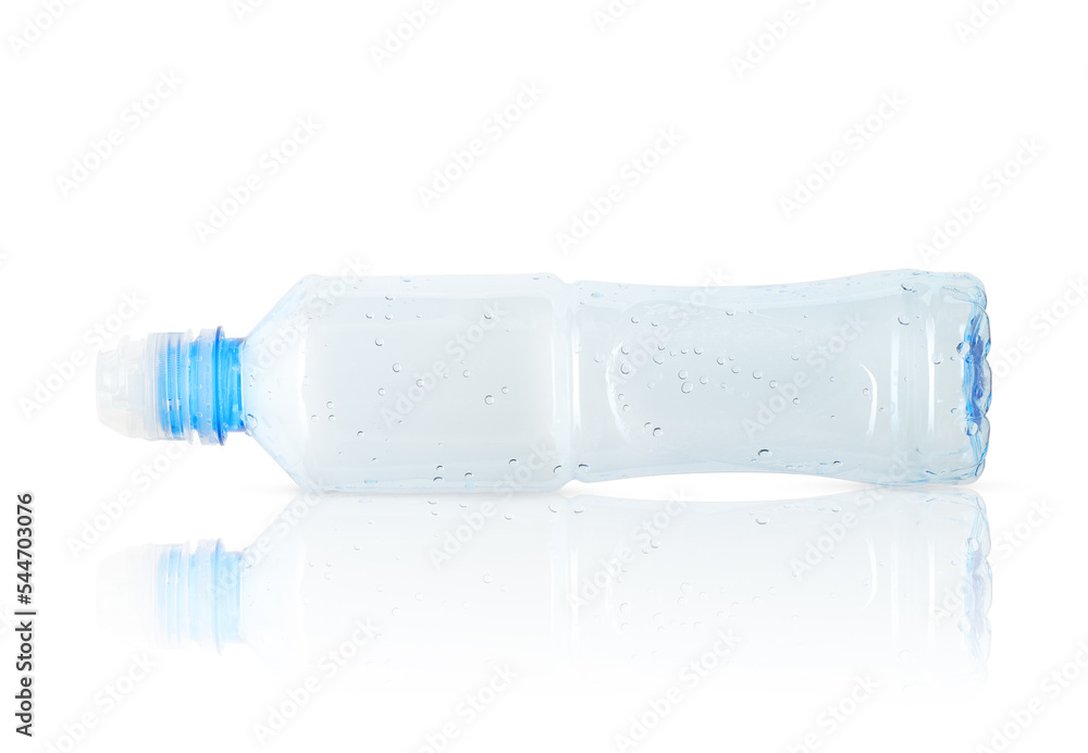 empty plastic bottle of mineral water empty plastic bottle of mineral water
