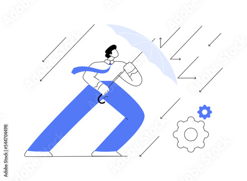 Resilience abstract concept vector illustration.