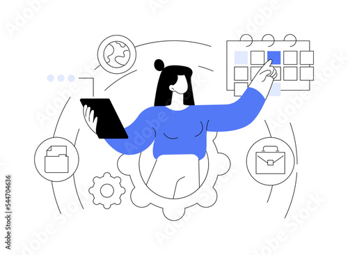 Discipline abstract concept vector illustration.