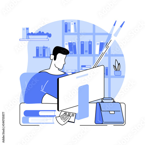 Editor in chief isolated cartoon vector illustrations.