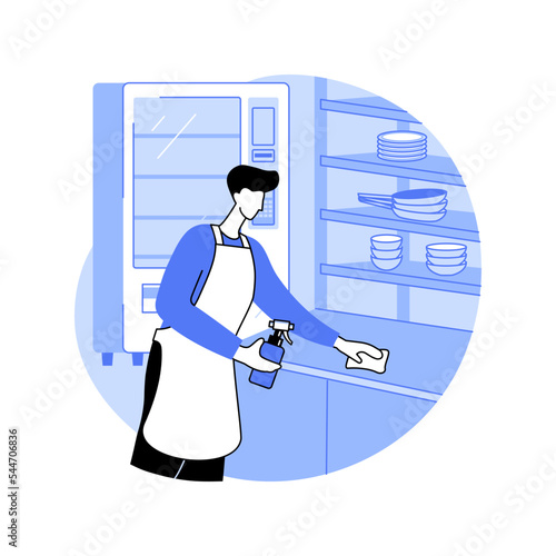 Hygiene standards isolated cartoon vector illustrations.