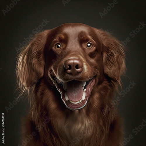 cute adorable dog puppy artistic portrait digital children-friendly illustration 