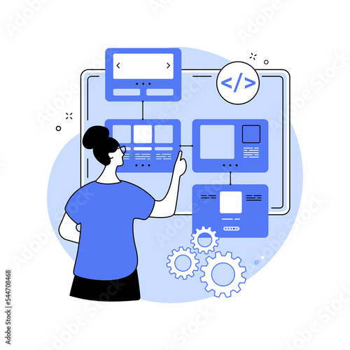 Sitemap and information architecture isolated cartoon vector illustrations.