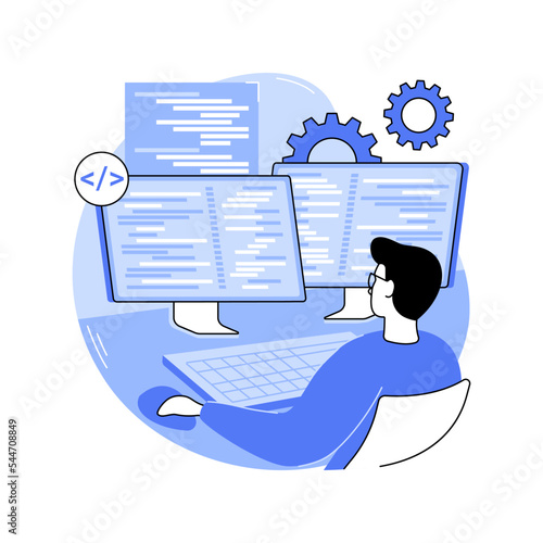 DevOps engineering isolated cartoon vector illustrations.