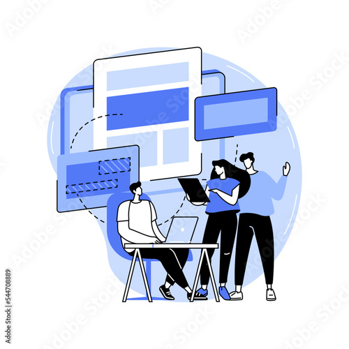 Software development isolated cartoon vector illustrations.