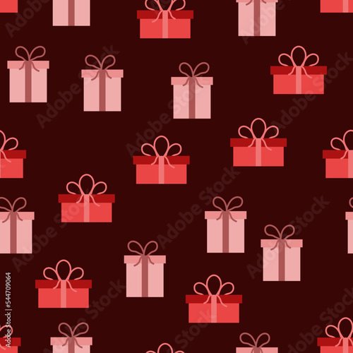 simple vector pattern with gifts
