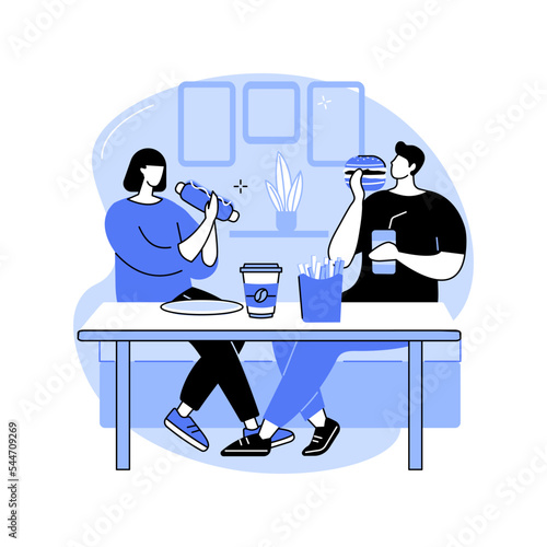 American cuisine isolated cartoon vector illustrations.