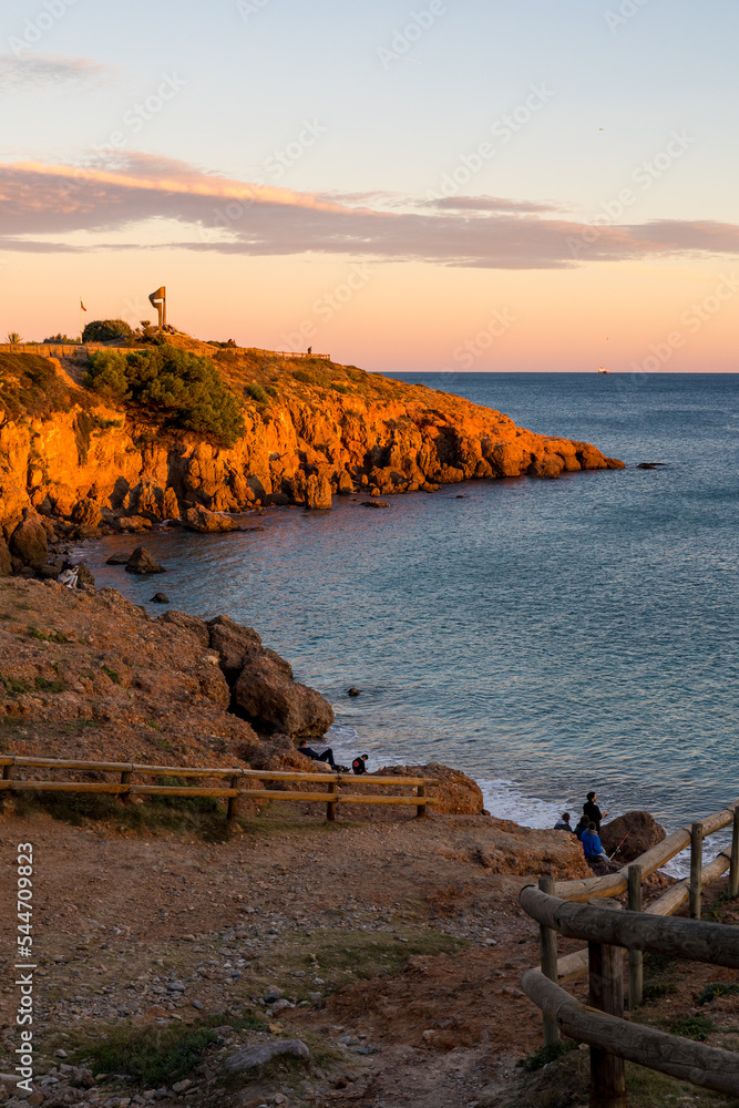 Crique de l'Anau au coucher du soleil à Sète Photos | Adobe Stock