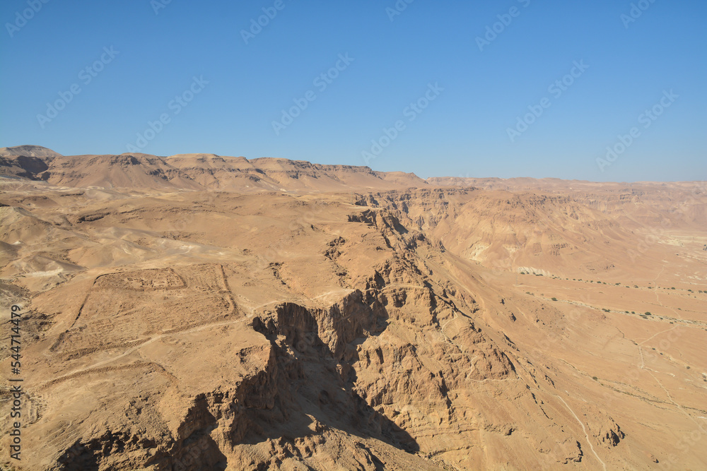 Fototapeta premium Rocks of the Judean Desert near Masada Park.
