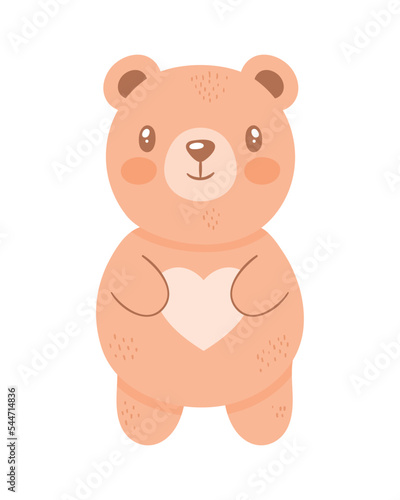 cute brown bear teddy