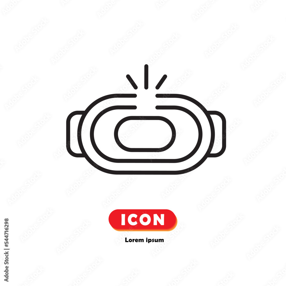 Virtual Reality, vr icon vector on white background. Virtual Reality, vr icon vector on white background.