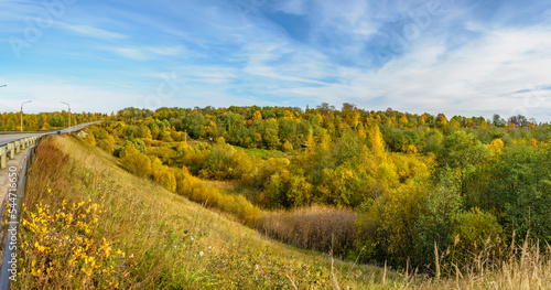 View of the river Tosna in the Sablinsky reserve in the Leningrad region