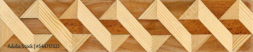 фотографія Wooden marquetry can be patterns created from the combination of wood, wooden fl