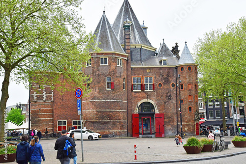 Amsterdam, Netherlands - may 22 2022 : touristy city centre photo