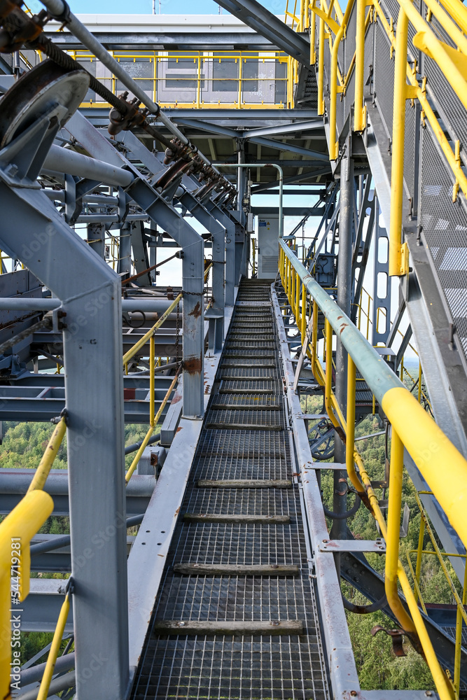 Besucherbergwerk Förderbrücke F60 bei Lichterfeld-Schackersdorf in Brandenburg, Deutschland Besucherbergwerk Förderbrücke F60 bei Lichterfeld-Schackersdorf in Brandenburg, Deutschland
