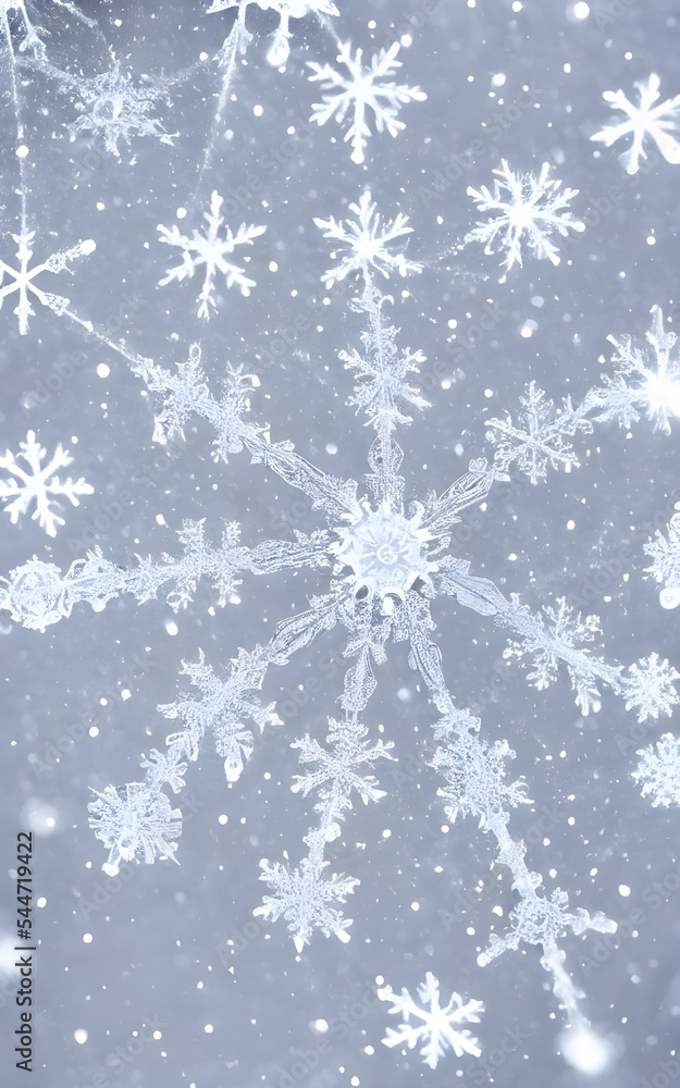 A single snowflake crystal is pictured close up. It is a hexagonal shape with six sides, and each side has intricate patterns of bumps and ridges. The surface of the snowflake appears to be matte in f A single snowflake crystal is pictured close up. It is a hexagonal shape with six sides, and each side has intricate patterns of bumps and ridges. The surface of the snowflake appears to be matte in f