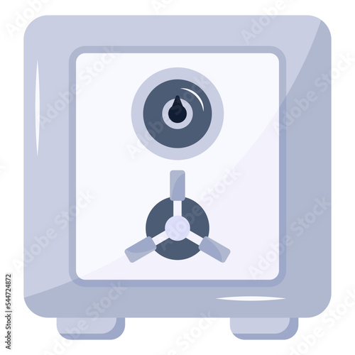 Flat icon denoting locker vault