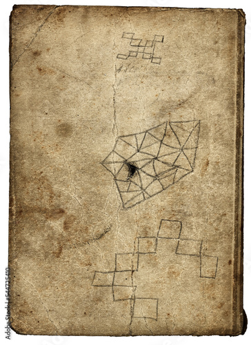 Old grunge book cover
