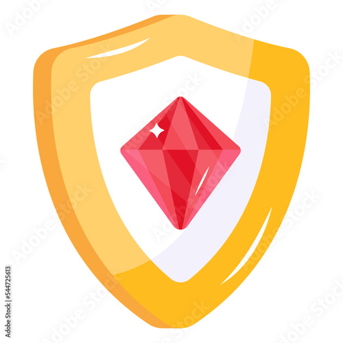 A gambling chip flat design 