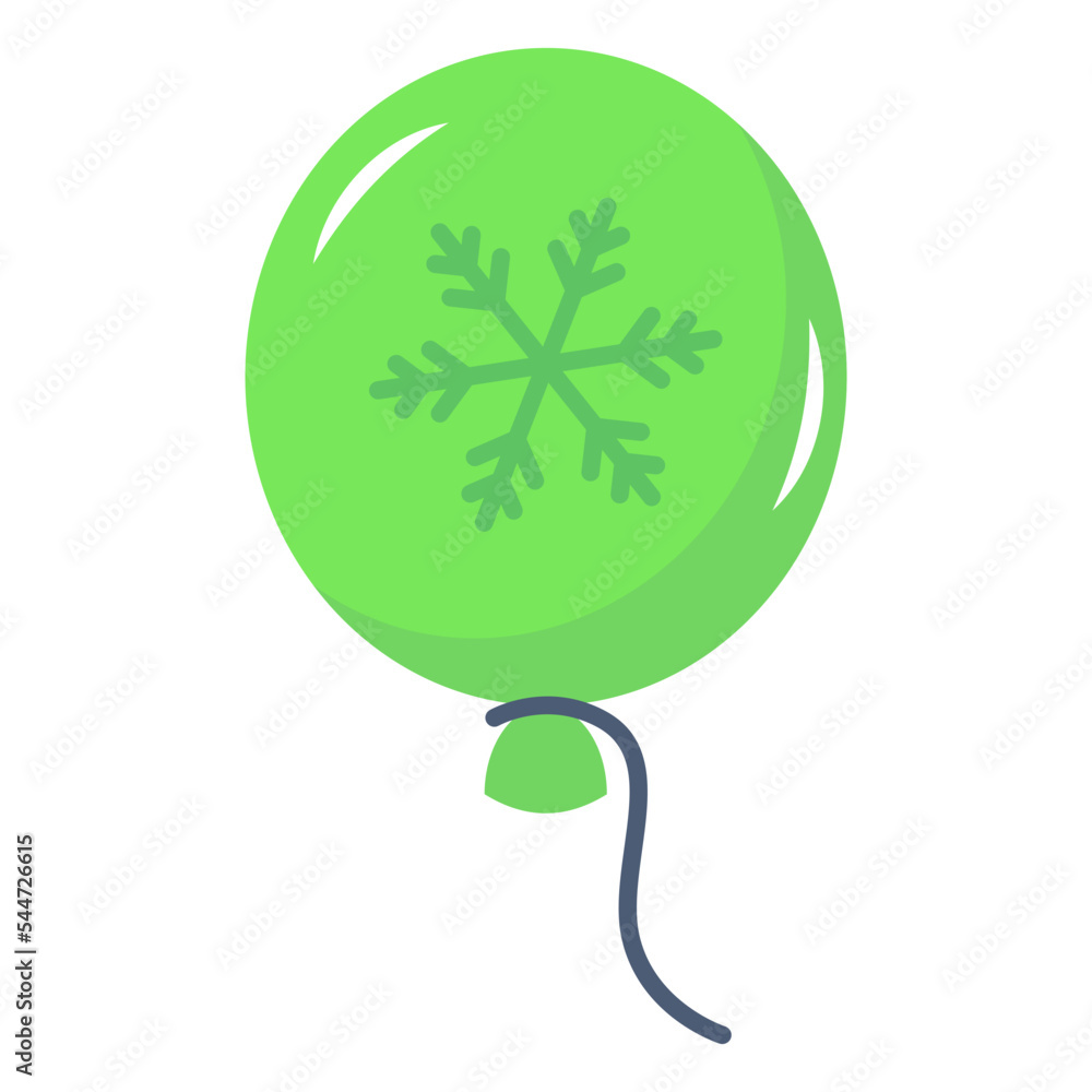 Flat vector icon of bauble 