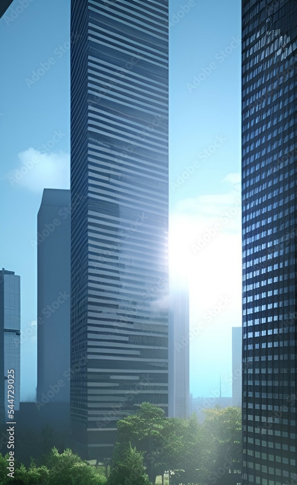 Office skyscrapers