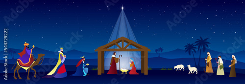 Fototapeta Christmas Nativity Scene