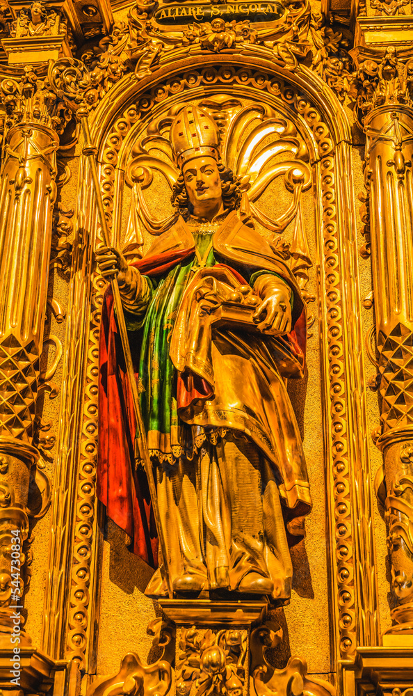 Saint Leodegar Statue Church Basilica Altar Lucerne Switzerland
