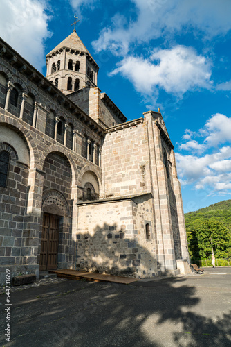 Roman Church of Saint-Nectaire, Auvergne, France photo