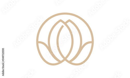 abstract nature logo creative lines. vector illustrations.