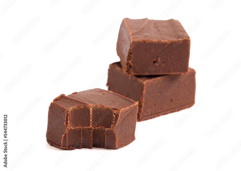 Milk Chocolate Fudge in 1 Inch Cubes Milk Chocolate Fudge in 1 Inch Cubes