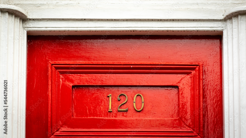 House door number 120