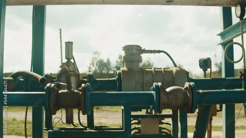 Industrial view at oil gas refinery plant form industry zone, crude black oil factory pipeline Industrial view at oil gas refinery plant form industry zone, crude black oil factory pipeline