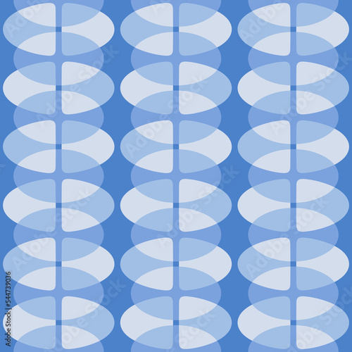 Abstract rounded ornament for decorating any surfaces or things. Seamless pattern.