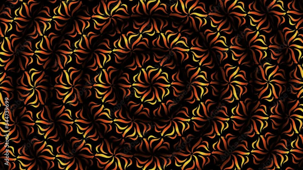 luxurious motion graphic colourful  caleidoscope line art pattern of indonesian culture traditional batik  for  commercial ads