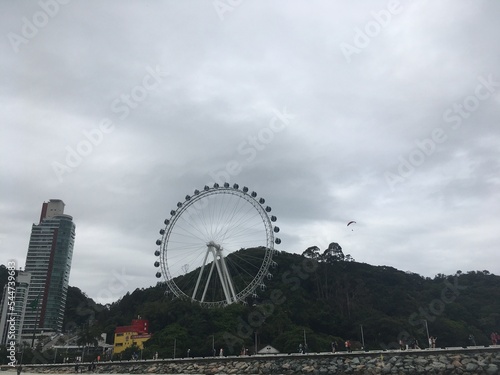 ferris wheel in the city
