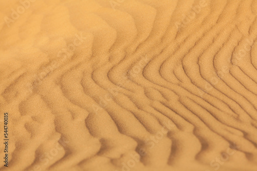 Texture of Sand dunes in the desert