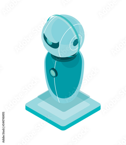 isometric AI robot