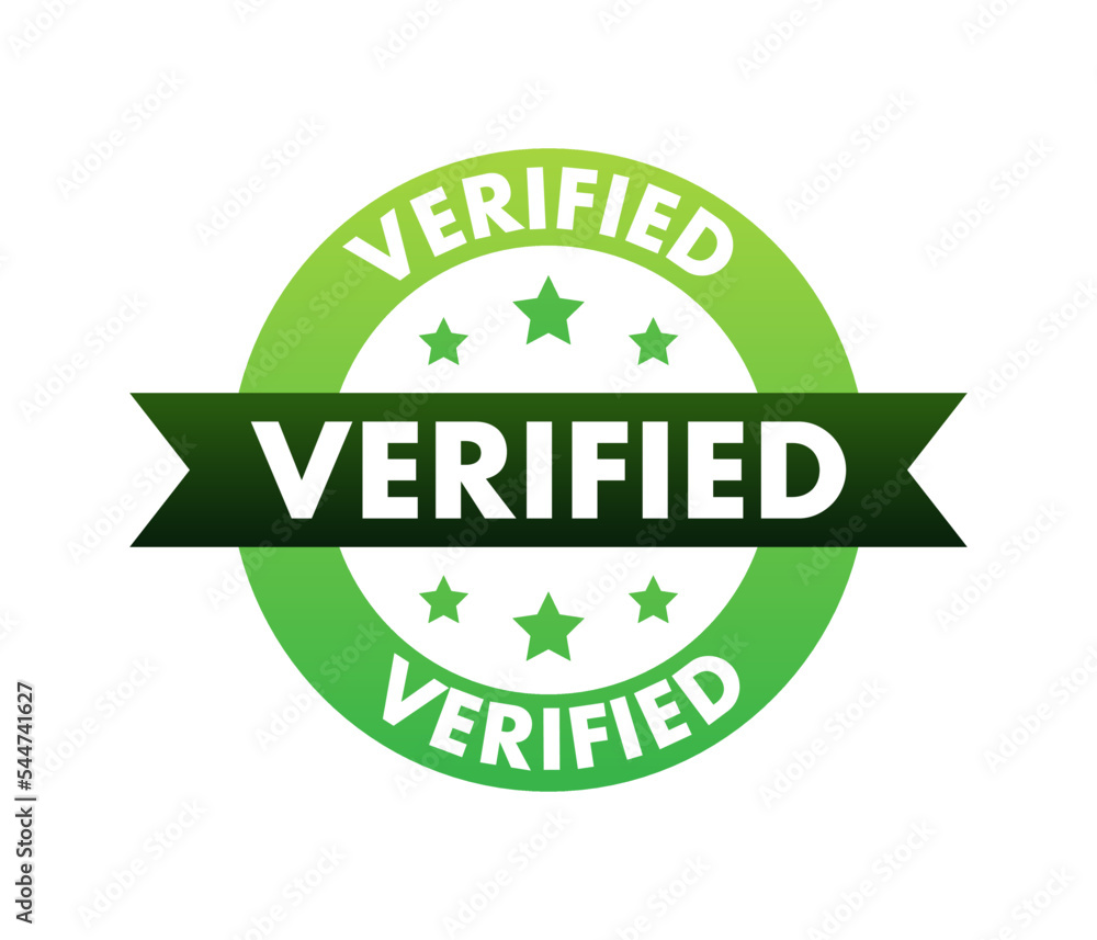 Verified square grunge. Checkmark icon. Vector stock illustration Verified square grunge. Checkmark icon. Vector stock illustration