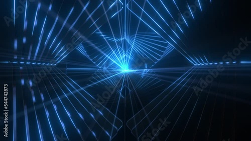 Wallpaper Mural This stock motion graphic  video of 4k Colored Abstract Glossy Tunnel with gentle overlapping curves on seamless loops. Torontodigital.ca